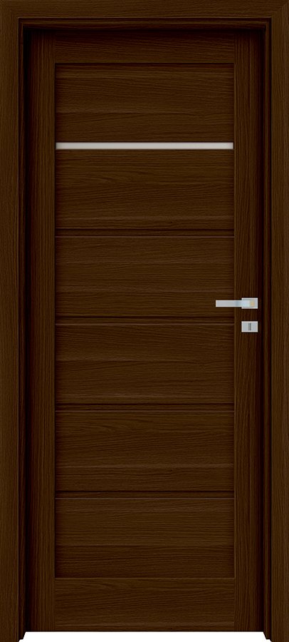 Posuvné interiérové dveře INVADO TAMPARO 2 - Eco-Fornir forte - ořech duro B473
