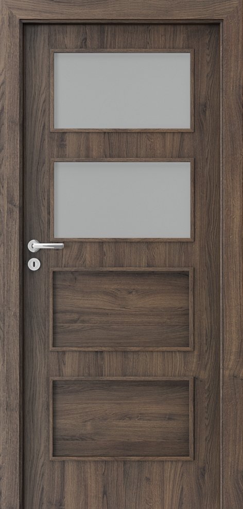 Interiérové dveře PORTA FIT H.2 - dýha Portasynchro 3D - dub šarlatový