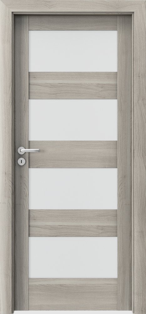 Interiérové dveře VERTE L - L4 - dýha Portasynchro 3D - akát stříbrný