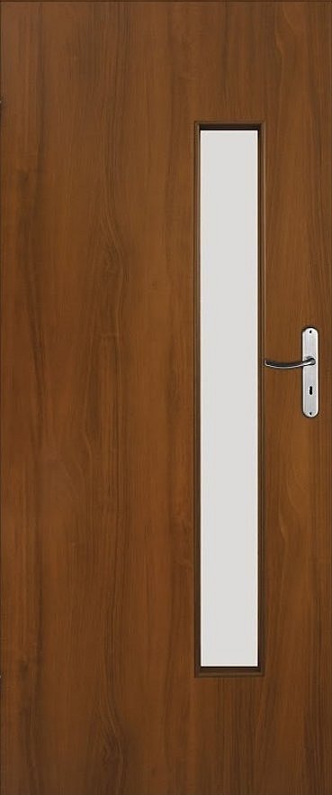 obrázek Interiérové dveře VOSTER METRIX 2/3 - Ořech, pravé "80", zámek pro BB, DTD