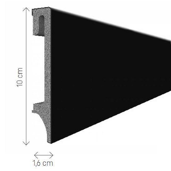 obrázek Podlahová lišta soklová VOX Espumo ESP406 - černá 2,4 m
