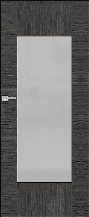 obrázek Interiérové dveře DRE AURI model 4 - Dub Šedý kartáčovaný, pravé "90", zámek pro BB