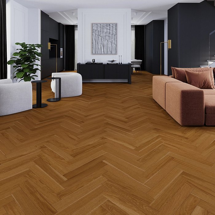 Hybridní podlaha Barlinek Smart Wood - Dub Vitaria Origin Herringbone 91