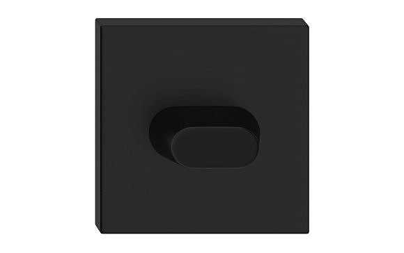obrázek Rozeta na WC hranatá černá - komplet 2ks