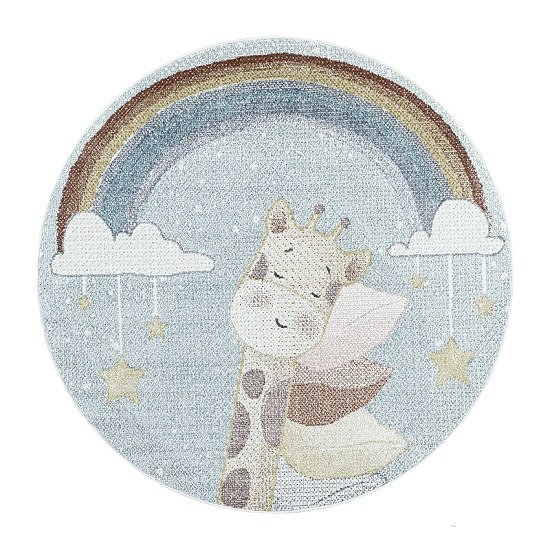 obrázek Dětský kusový koberec Lucky kruh 3612 blue