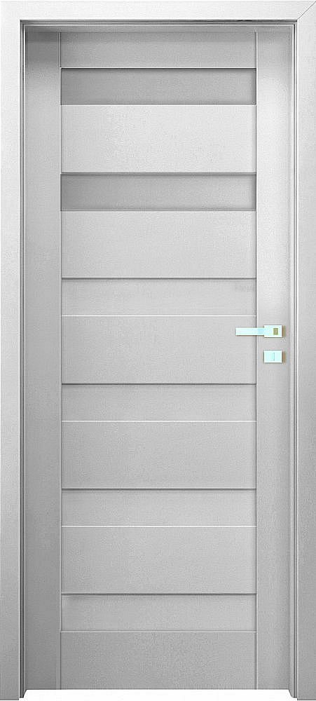 Interiérové dveře EGO LINE MATERA 2 - Bílá B134, pravé "70", zámek pro BB