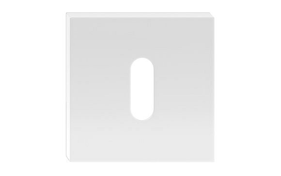 obrázek Rozeta na klíč hranatá bílá - komplet 2ks