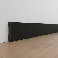 Podlahová lišta soklová PolyFoil CoreProtect - černá 7015