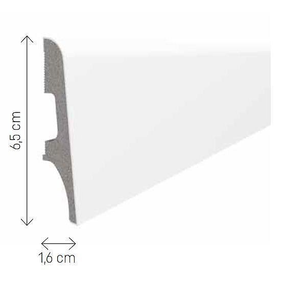 obrázek Podlahová lišta soklová VOX Espumo ESP101 - bílá