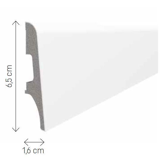 Podlahová lišta soklová VOX Espumo ESP101 - bílá