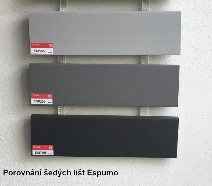 obrázek Podlahová lišta soklová VOX Espumo ESP203 - šedá 2,4 m