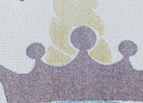 obrázek Dětský kusový koberec Lucky kruh 3613 white