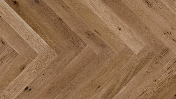 obrázek Dřevěná podlaha Barlinek Pure Classico - Dub Toffee Herringbone 5G