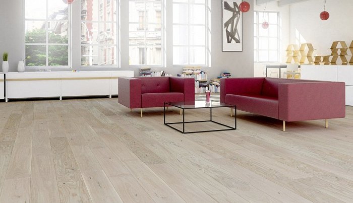 Dřevěná podlaha Barlinek Pure - Dub Bianco Grande