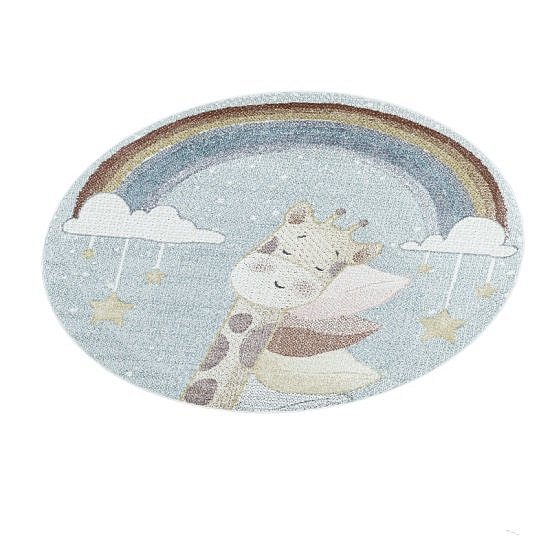 obrázek Dětský kusový koberec Lucky kruh 3612 blue