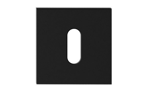 obrázek Rozeta na klíč hranatá černá - komplet 2ks