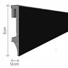 doporučujeme přikoupit: Podlahová lišta soklová VOX Espumo ESP206 - černá 2,4 m