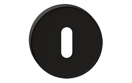 obrázek Rozeta na klíč kulatá černá - komplet 2ks