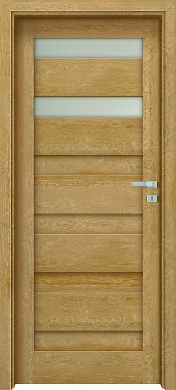obrázek Interiérové dveře EGO LINE MATERA 2 - Dub Evropský B639, levé "70", zámek pro WC