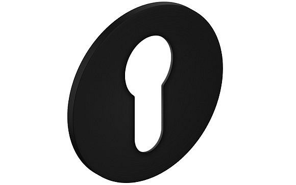 obrázek Rozeta na vložku kulatá černá - komplet 2ks