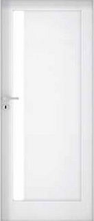 Interiérové dveře EGO LINE NOVE 3 - dýha Enduro - bílá B134, levé "80", zámek pro BB