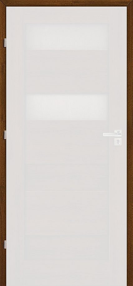 obrázek Zárubeň obložková regulovatelná EGO LINE - Ořech Klasický, pravá "80", rozsah L) 300-319 mm