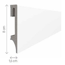 doporučujeme přikoupit: Podlahová lišta soklová VOX Espumo ESP201 - bílá 2,4 m