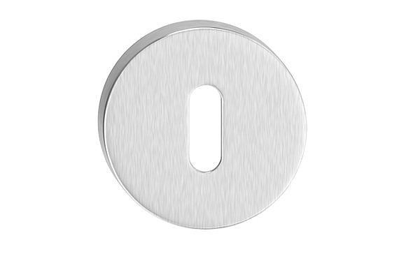 obrázek Rozeta na klíč kulatá kartáčovaný chrom mat - komplet 2ks