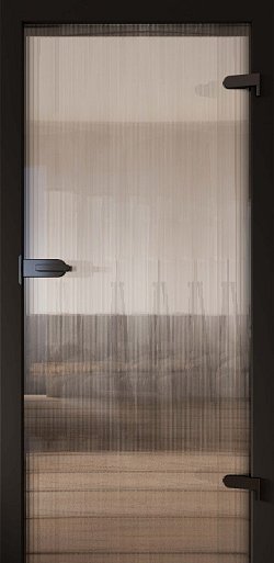 Skleněné dveře DRE GALLA 1 rýhované sklo