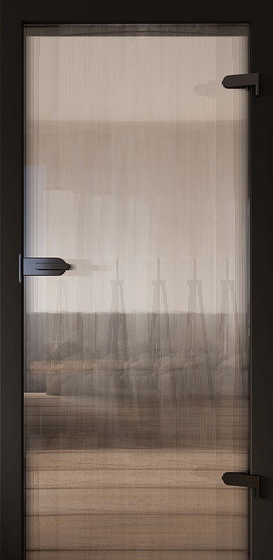 Skleněné dveře DRE GALLA 1 rýhované sklo