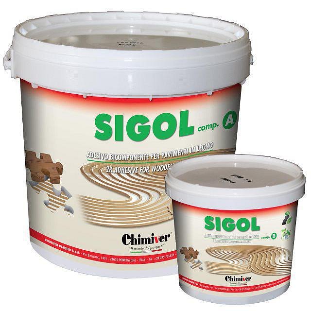 obrázek Lepidlo na dřevěné podlahy Chimiver Sigol (A+B) - 10 kg